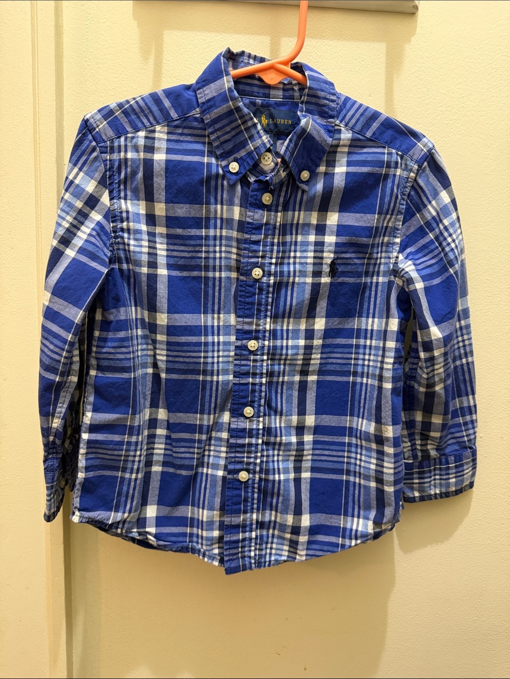 Ralph Lauren Blue Plaid Button-Down Shirt